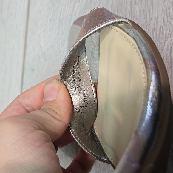 Circus By Sam Edelman Esther Metallic Ankle Heels Sandals shoes sz 7.5M - Picture 16 of 16